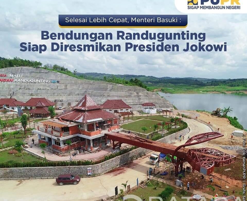 Bendungan Randugunting Siap Diresmikan Presiden Jokowi