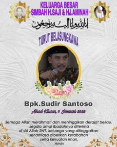 Keluarga Besar Parade Nusantara Berduka H. Sudir Santoso SH. MH Berpulang Kerahmattullah