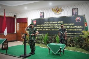 Isi Kekosongan Jabatan, Danrem 071/Wijayakusuma Pimpin Rotasi Jabatan Perwira Menengah Korem 071/Wijayakusuma