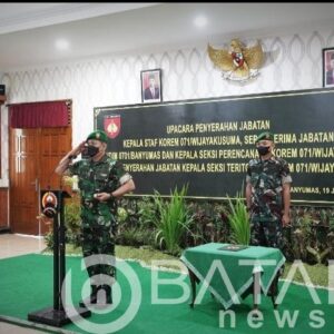 Isi Kekosongan Jabatan, Danrem 071/Wijayakusuma Pimpin Rotasi Jabatan Perwira Menengah Korem 071/Wijayakusuma
