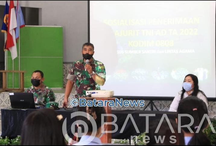 Kodim 0808/Blitar Sosialisasi Penerimaan Prajurit TNI AD, Khusus Dari Kalangan Santri Dan Lintas Agama Kodim 0808/Blitar Sosialisasi Penerimaan Prajurit TNI AD, Khusus Dari Kalangan Santri Dan Lintas Agama