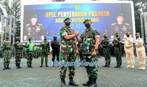 Prajurit Kodam III/Slw Sambut Mayjen TNI Kunto Arief Wibowo
