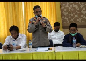 Kami Akan Tindaklanjuti Kasus Pengerusakan Ruang Perpustakaan Muhamadiyah” Ucap Kapolres Madina Saat Rapat Koordinasi”