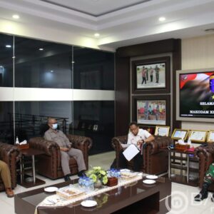 Kapoksahli Pangdam XII/Tpr Terima Kunjungan Tim Kemenkopolhukam RI