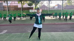 Jumat Sehat, Persit Kodim Grobogan Laksanakan Senam Bersama