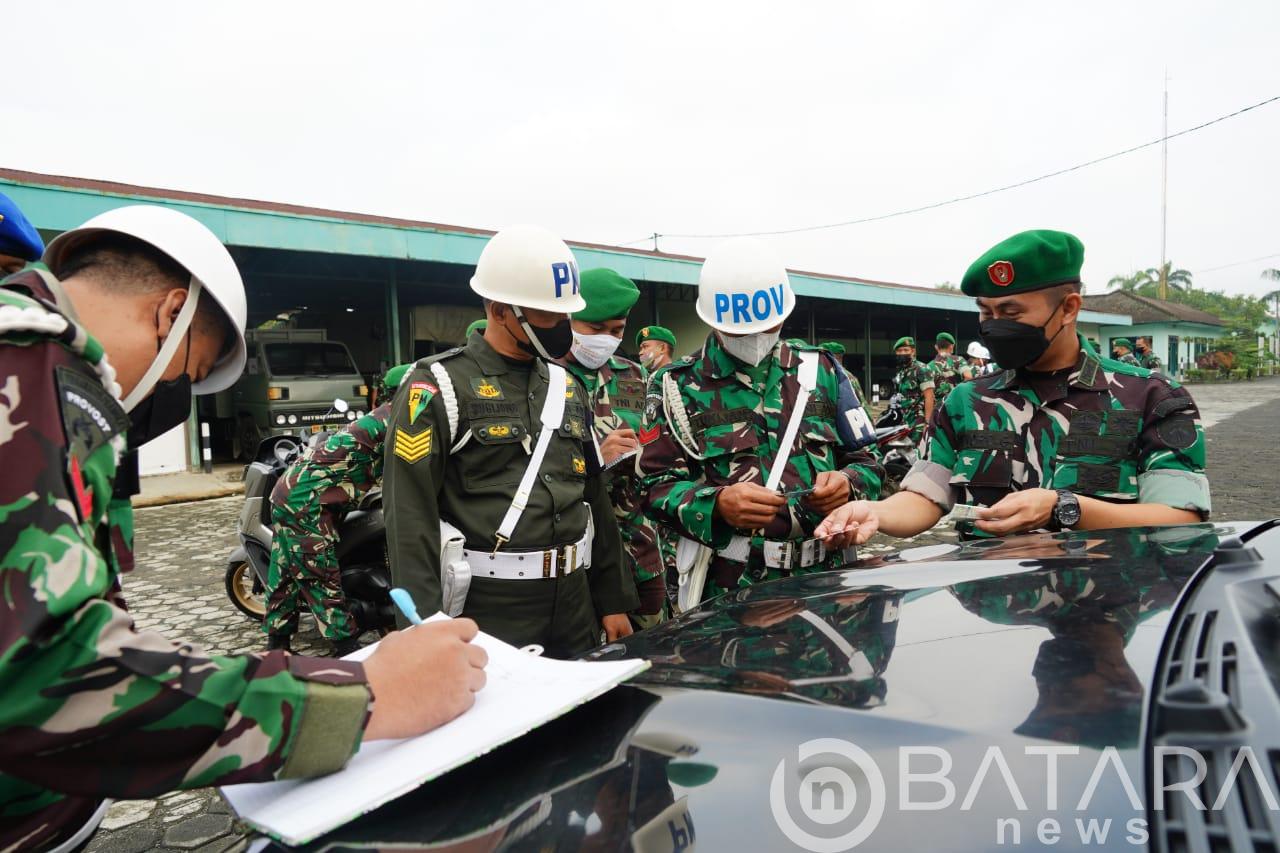 Eliminir Pelanggaran Prajurit, Korem 071/Wijayakusuma Gelar Pengecekan Administrasi kendaraan Prajurit Eliminir Pelanggaran Prajurit, Korem 071/Wijayakusuma Gelar Pengecekan Administrasi kendaraan Prajurit