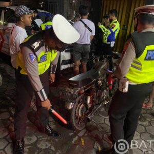 Satlantas Pati Tertipkan Kenalpot tidak Standart, Dan Layangkan 119 Surat Tilang