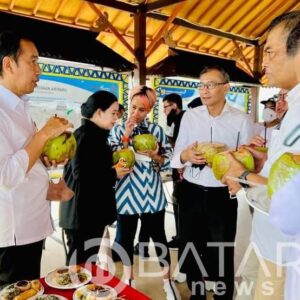 Presiden Jokowi Tinjau Progres Pembangunan Bendungan Sepaku Semoi