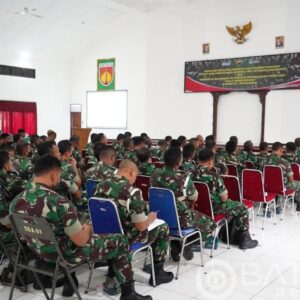 Prajurit Wijayakusuma Terima Sosialisasi dari PT. Bank Woori Saudara (BWS) dan PT. Asabri Persero.