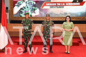 Danrem 172/PWY JO Sembiring Resmi Sandang Pangkat Brigjen