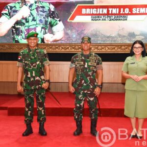 Danrem 172/PWY JO Sembiring Resmi Sandang Pangkat Brigjen
