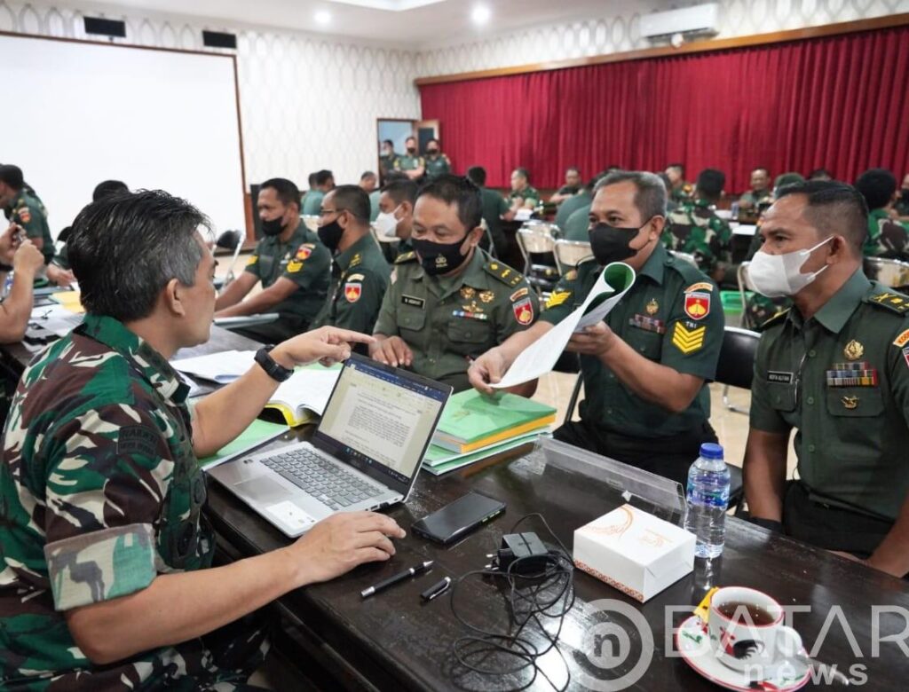 Lakukan Fungsi Pengawasan dan Kontrol Progjagar, Tim Post Audit Itjenad Datangi Markas Korem 071/Wijayakusuma