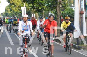 Sinergi Korem 071/Wijayakusuma Bersama BRI Purwokerto Gowes Jaga Kebersamaan dan Kesehatan