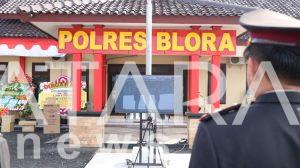 Polres Blora Ikuti Upacara Peringatan Hari Bhayangkara ke 76 Virtual Dipimpin Oleh Presiden RI