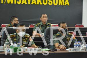Antisipasi Melonjaknya Kasus PMK di Jateng, Danrem 071/Wijayakusuma Ikuti Vidcon Dengan Pemprov Jateng