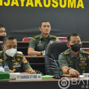 Antisipasi Melonjaknya Kasus PMK di Jateng, Danrem 071/Wijayakusuma Ikuti Vidcon Dengan Pemprov Jateng