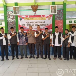 Pokdarkamtibmas Sektor Kragan Dikukuhkan. Siap Menjadi Motor Penggerak Kesadaran Masyarakat