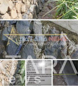 Bangunan Talud Asal Jadi, di Desa Jrahi Gunungwungkal