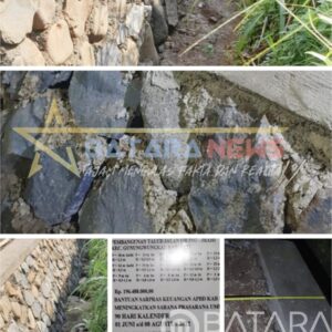 Bangunan Talud Asal Jadi, di Desa Jrahi Gunungwungkal