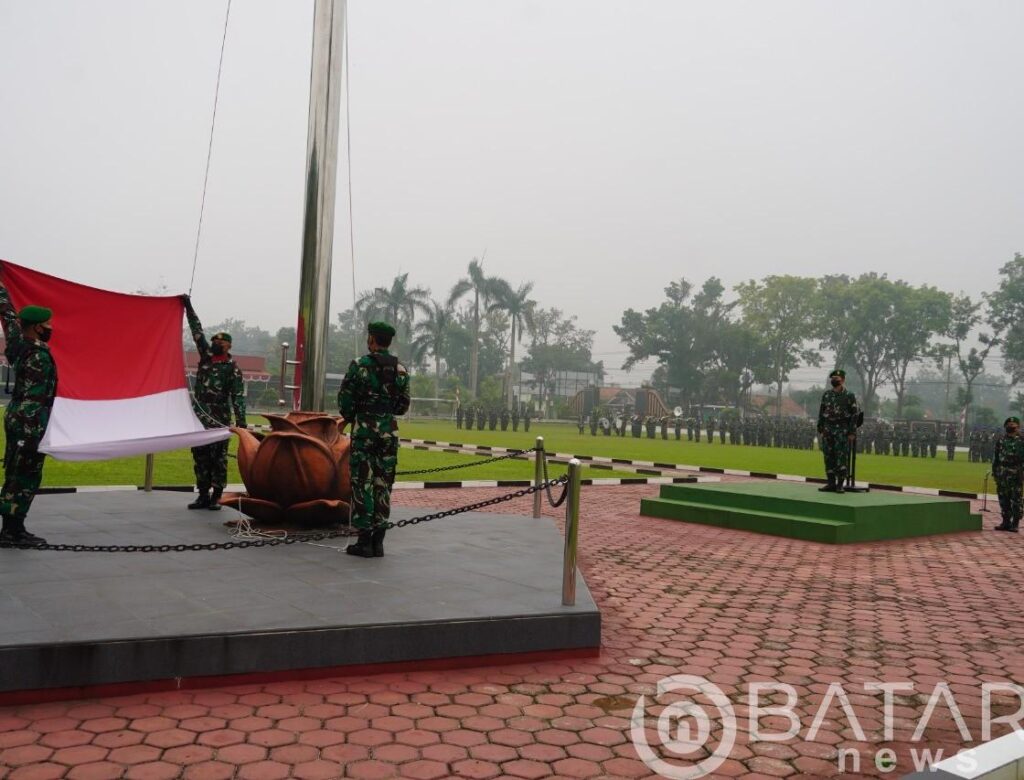 BFK Danrem 071/Wijayakusuma Pada Upacara Awal Bulan Agustus 2022