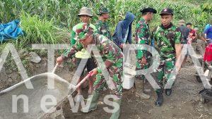 Angkong dan Pasir Sahabat di Lokasi TMMD Kodim Rembang
