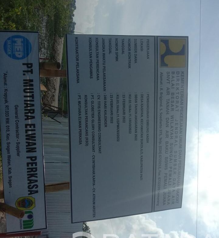 Proyek Embung Desa Kasian di Nilai Rugikan Warga warga, Pelaksana Proyek Mengelak Tanggung Jawab