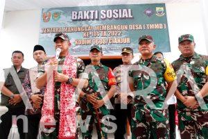 Wakasad Letjen TNI Agus Subiyanto Tinjau Lokasi TMMD ke 114 Kodim 0608/Cianjur