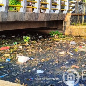 Warga Setempat Keluhkan Sampah Berbau Menumpuk di Sungai Desa Blaru