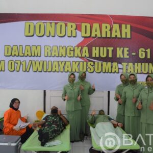 Peduli Sesama, Persit Koorcab Rem 071 Donorkan Darah