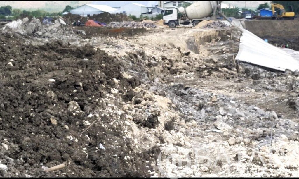 Bangunan Proyek Embung PDAM di Desa Kasihan Ambrol, Kurun Waktu Satu Minggu 2 Kali Ambrol