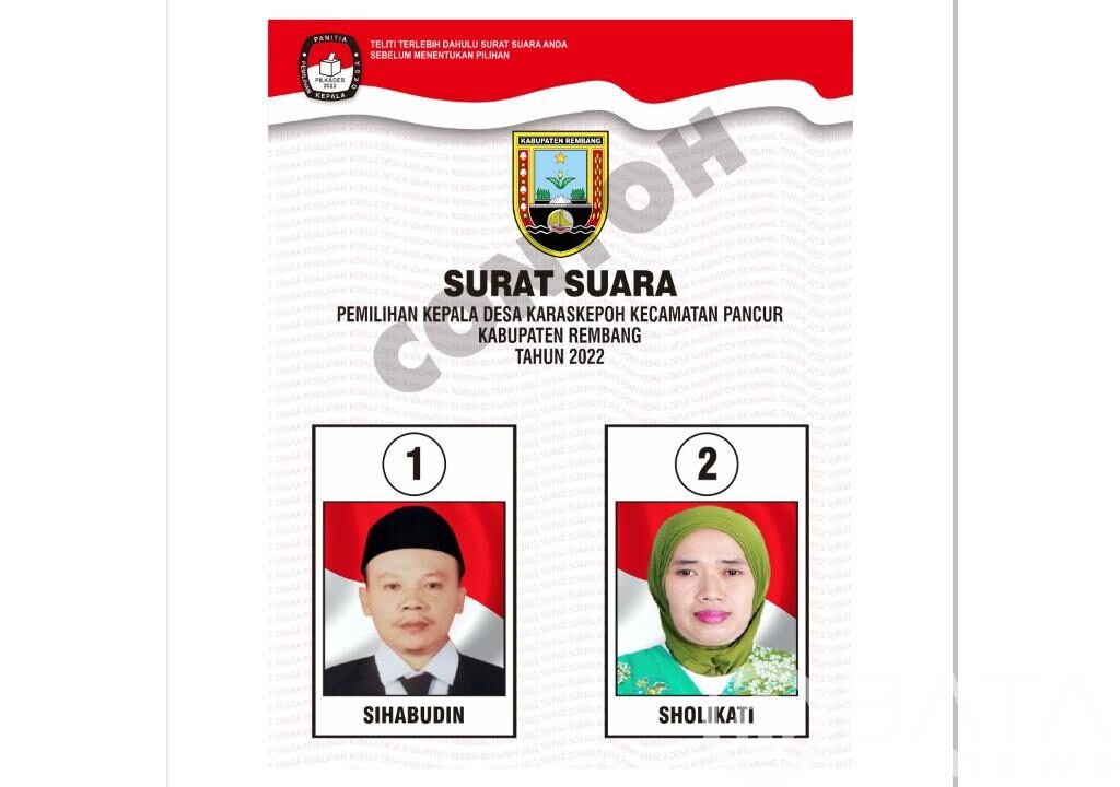 Panitia Pilkades Desa Karas Kepoh Selenggarakan Rapat Pengundian Nomor Urut Serta Deklarasi Damai