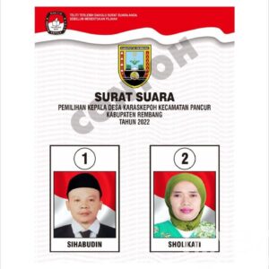 Panitia Pilkades Desa Karas Kepoh Selenggarakan Rapat Pengundian Nomor Urut Serta Deklarasi Damai