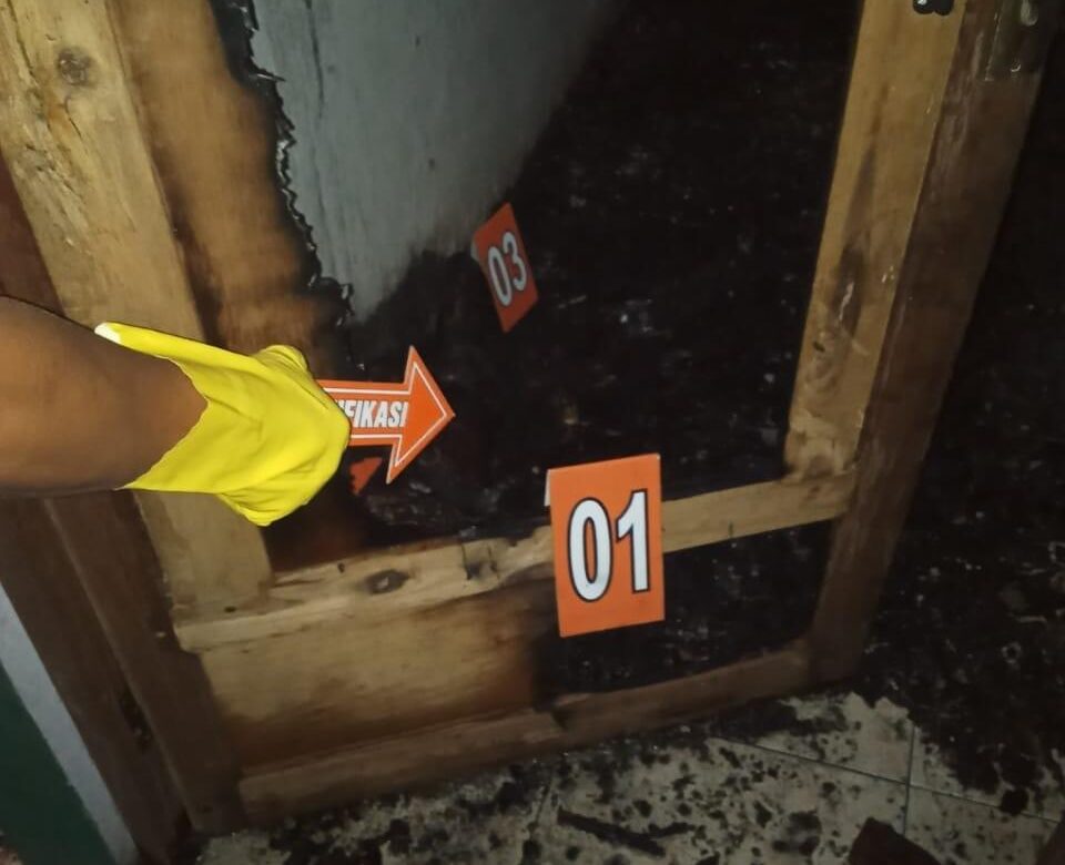 Rumah Kontrakan Terbakar, 2 Balita MD Terjadi di Desa Sidokerto