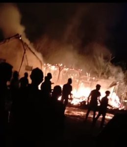 4 Ekor Kambing Peliharaan Dan Satu Rumah Ludes Terbakar, di Desa Kedungwinong Sukolilo