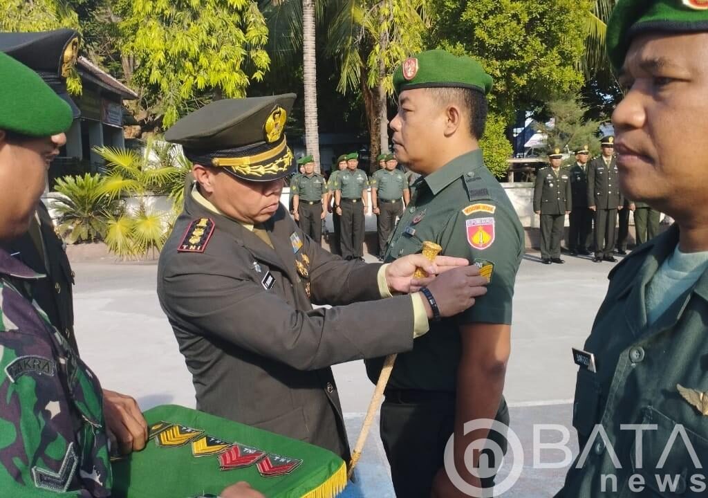 Hari Kesaktian Pancasila, Dandim Rembang Pimpin Korps Raport Prajurit Naik Pangkat