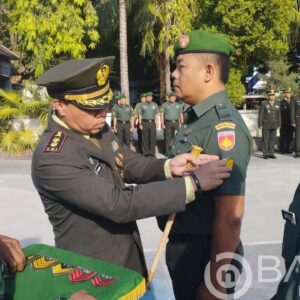 Hari Kesaktian Pancasila, Dandim Rembang Pimpin Korps Raport Prajurit Naik Pangkat