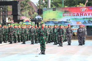 Kodim 0720/Rembang Selengarakan Upacara HUT Ke 77 TNI
