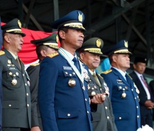 Dankoharmatau Hadiri Peringatan Ke-77 HUT TNI