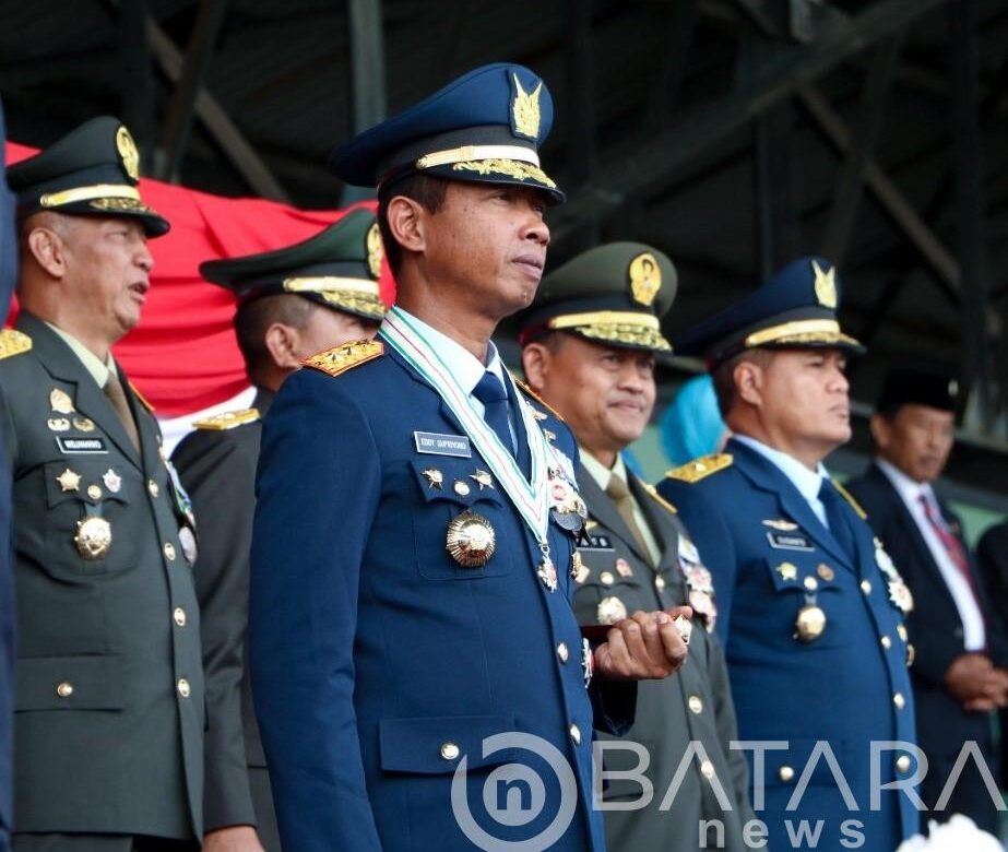 Dankoharmatau Hadiri Peringatan Ke-77 HUT TNI