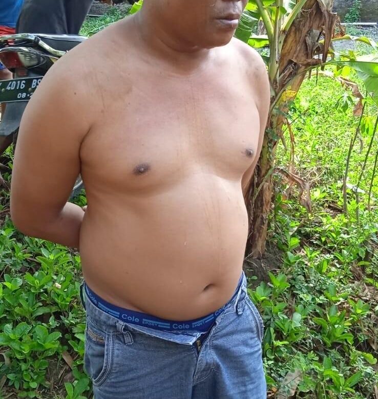 Panggilan Genggek Ini Sempat Babak-belur di Amuk Masa, Usai Kepregok aksinya, dan Kini di Amankan di Polsek Jakenan