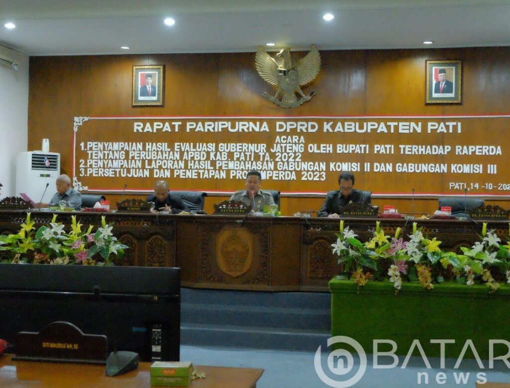 DPRD Pati Gelar Rapat Paripurna Bahas Penyampaian Evaluasi Gubernur Jateng