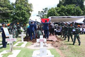 Marsda TNI (Purn) Ignatius Triandono dimakamkan secara militer