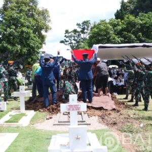 Marsda TNI (Purn) Ignatius Triandono dimakamkan secara militer
