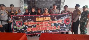 Peringati HUT Ke-77, Eks Brimob Nusantara Polresta Pati Gelar Bansos