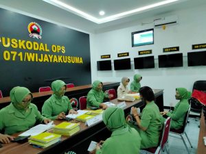 Guna Tertib Administrasinya, Persit KCk Koorcab Rem 071 PD IV/Diponegoro Lakukan Verifikasi