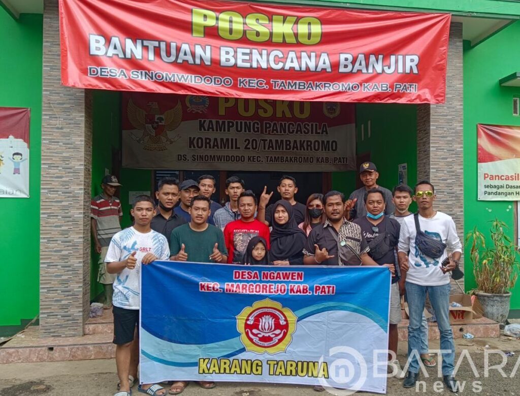 Galang Dana Swadaya, Karang Taruna Desa Ngawen Salurkan Bantuan Di Dua Titik Korban Banjir