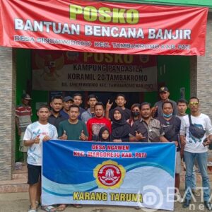 Galang Dana Swadaya, Karang Taruna Desa Ngawen Salurkan Bantuan Di Dua Titik Korban Banjir