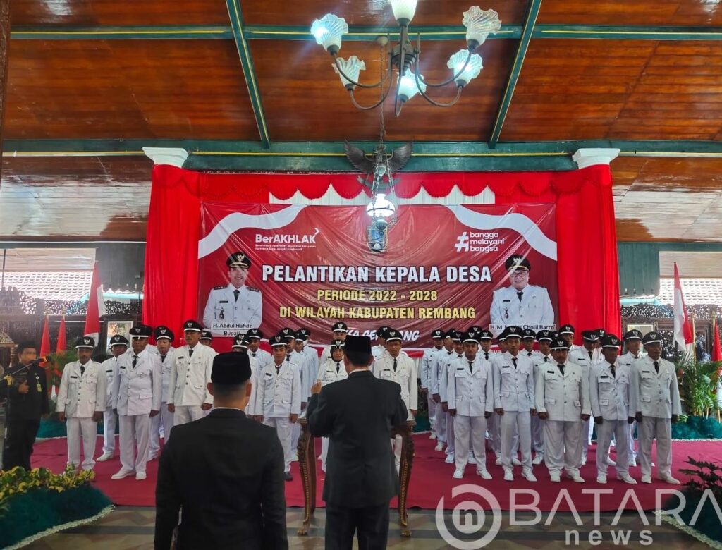Sebanyak 42 Kades Terpilih Dilantik: Begini Pesan Bupati Rembang