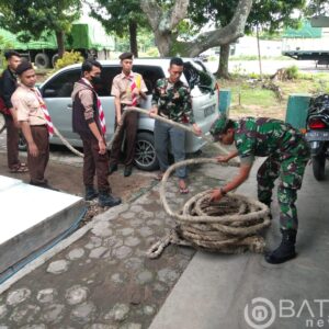 Babinsa Bekali Pramuka Saka Wira Kartika Tentang Wawasan Kebangsaan dan Bela Negara