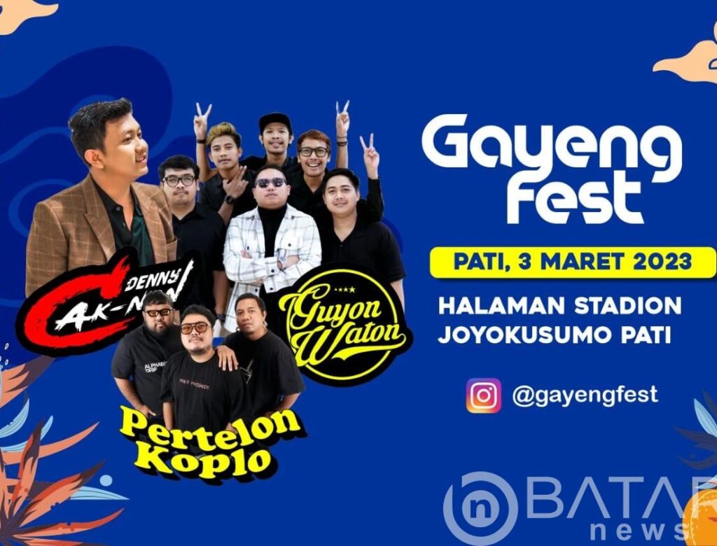 Pati Akan Goyang Bareng Bersama Denny Caknan, di Acara “Gayeng Fest 2023” Jangan Sampai Terlewatkan